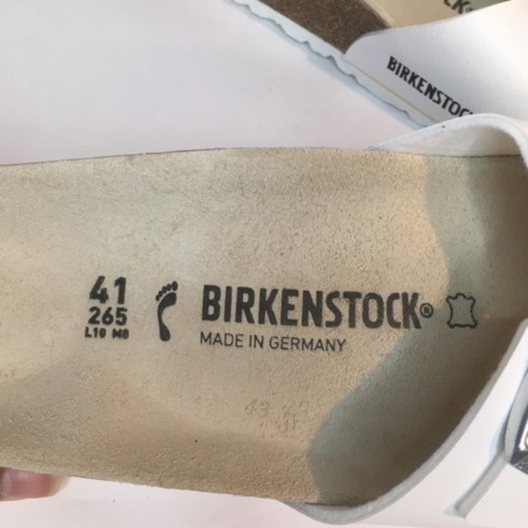 NEW Birkenstock Madrid White 41 narrow Slide Sandal - Picture 3 of 6